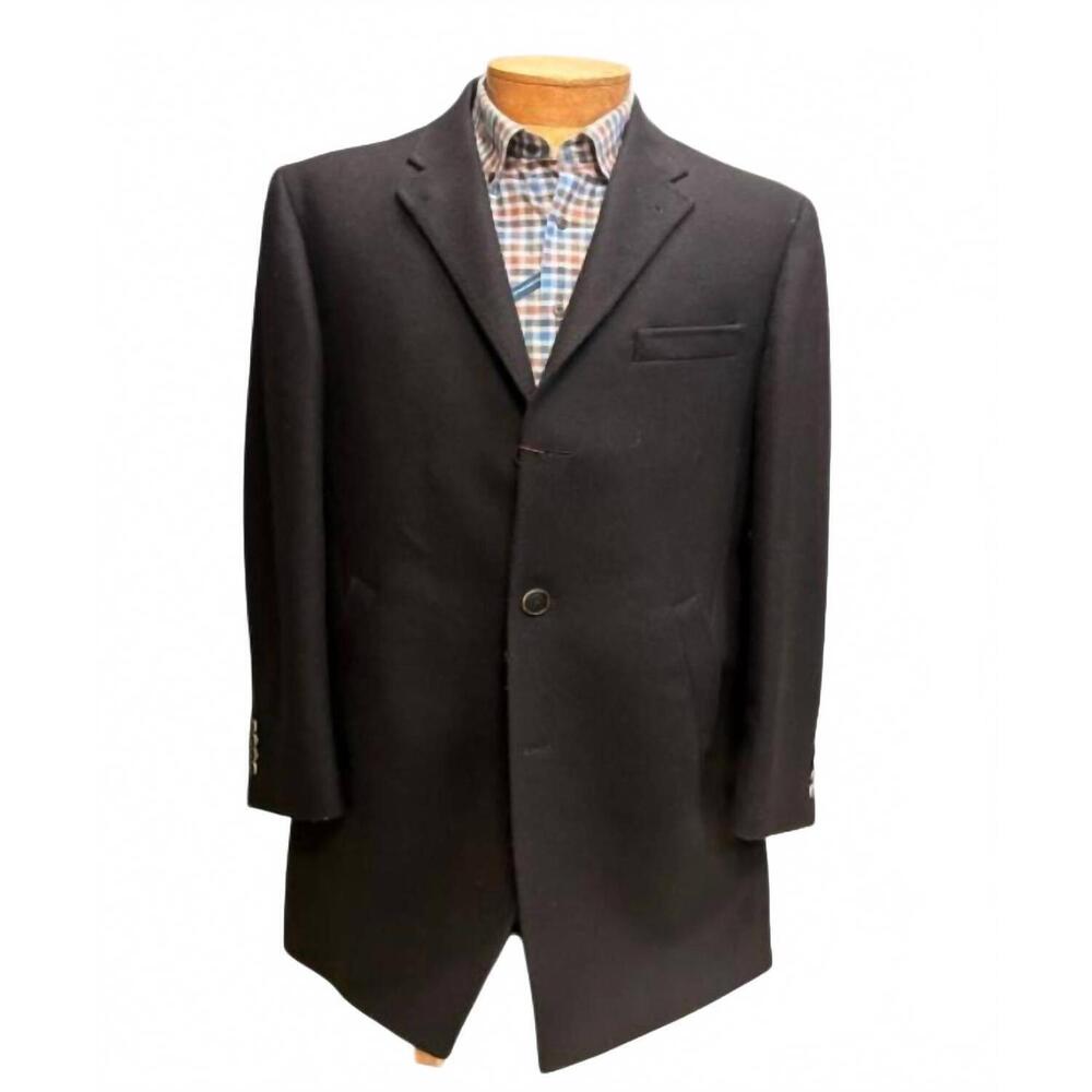 NEW TAILORED men's pea coat in black